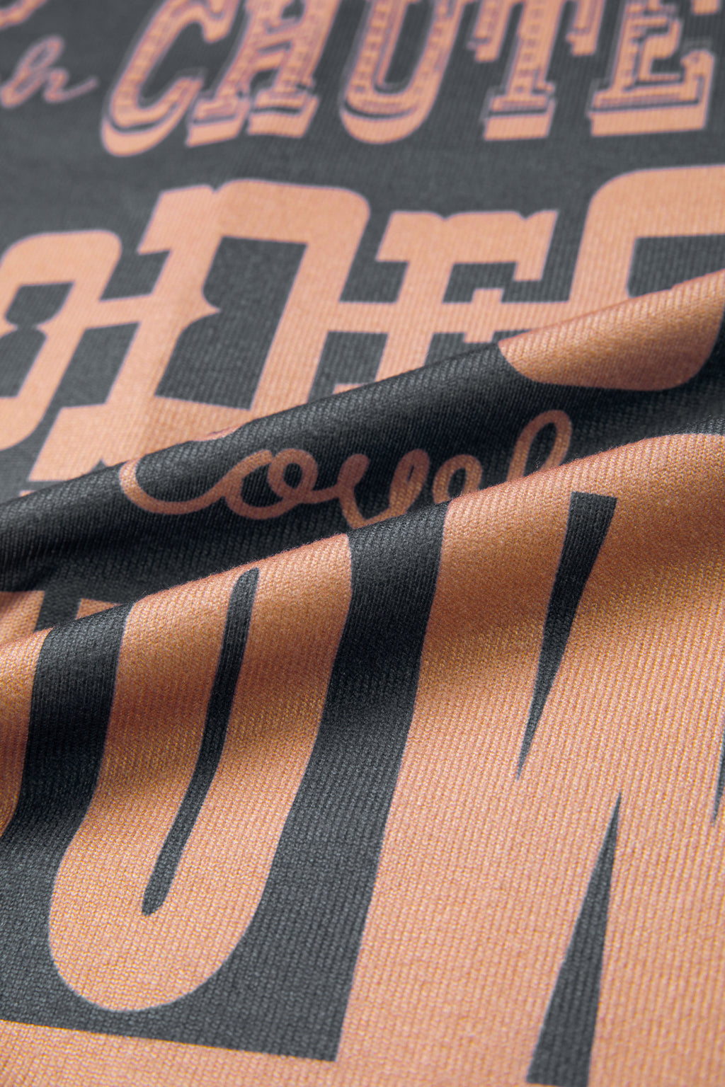 Dark grey Dear-Lover cowboy letter printed western fashion tee, casual top with western design and comfortable fabric.