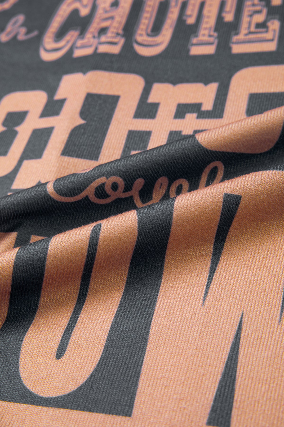 Dark grey Dear-Lover cowboy letter printed western fashion tee, casual top with western design and comfortable fabric.