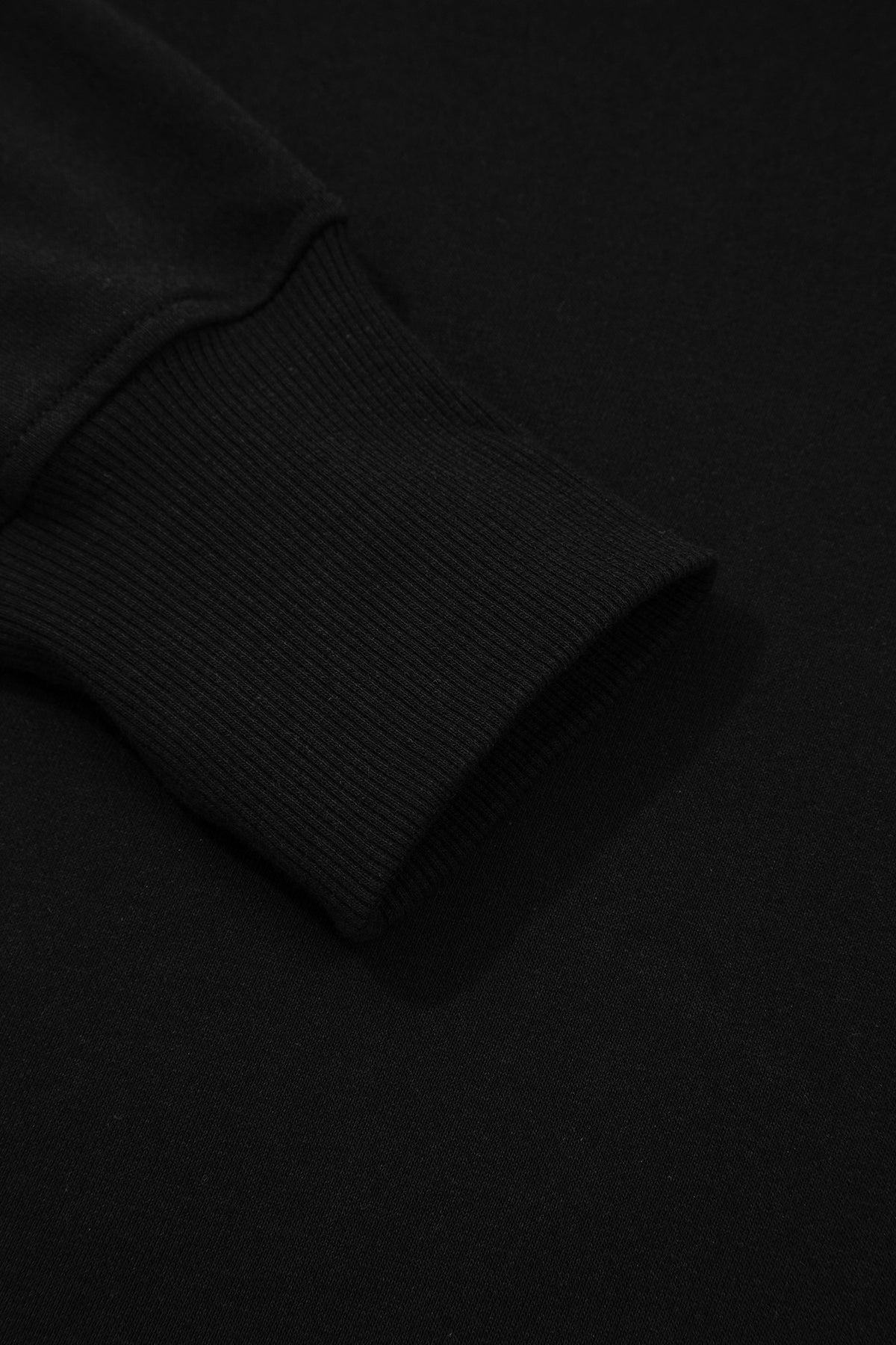 Black solid color oversized slit sweatshirt and ribbed leggings two-piece set by Dear-Lover Dropshipping, casual and comfortable style.