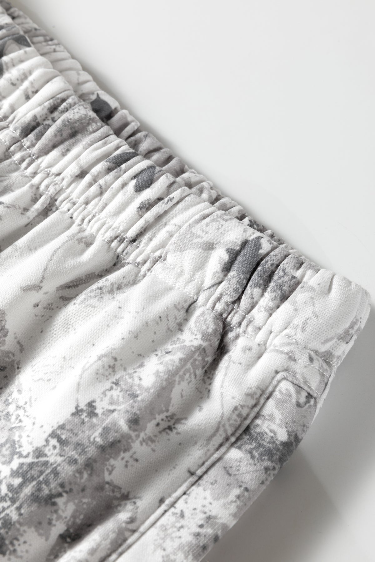 Light grey Woodland Camo hoodie and sweatpants set by Dear-Lover, made of 100% polyester, casual two-piece loungewear set.