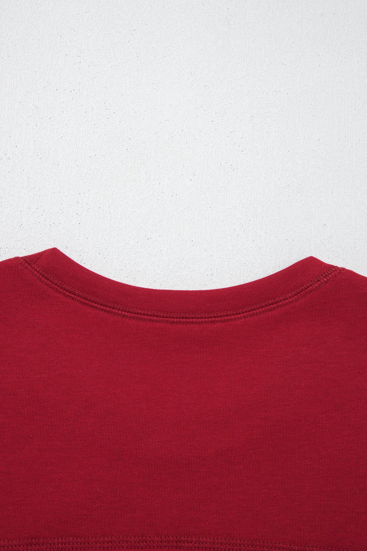 Racing Red drop shoulder boxy tee and barrel pants set by Dear-Lover, stylish two-piece polyester-cotton casual outfit.