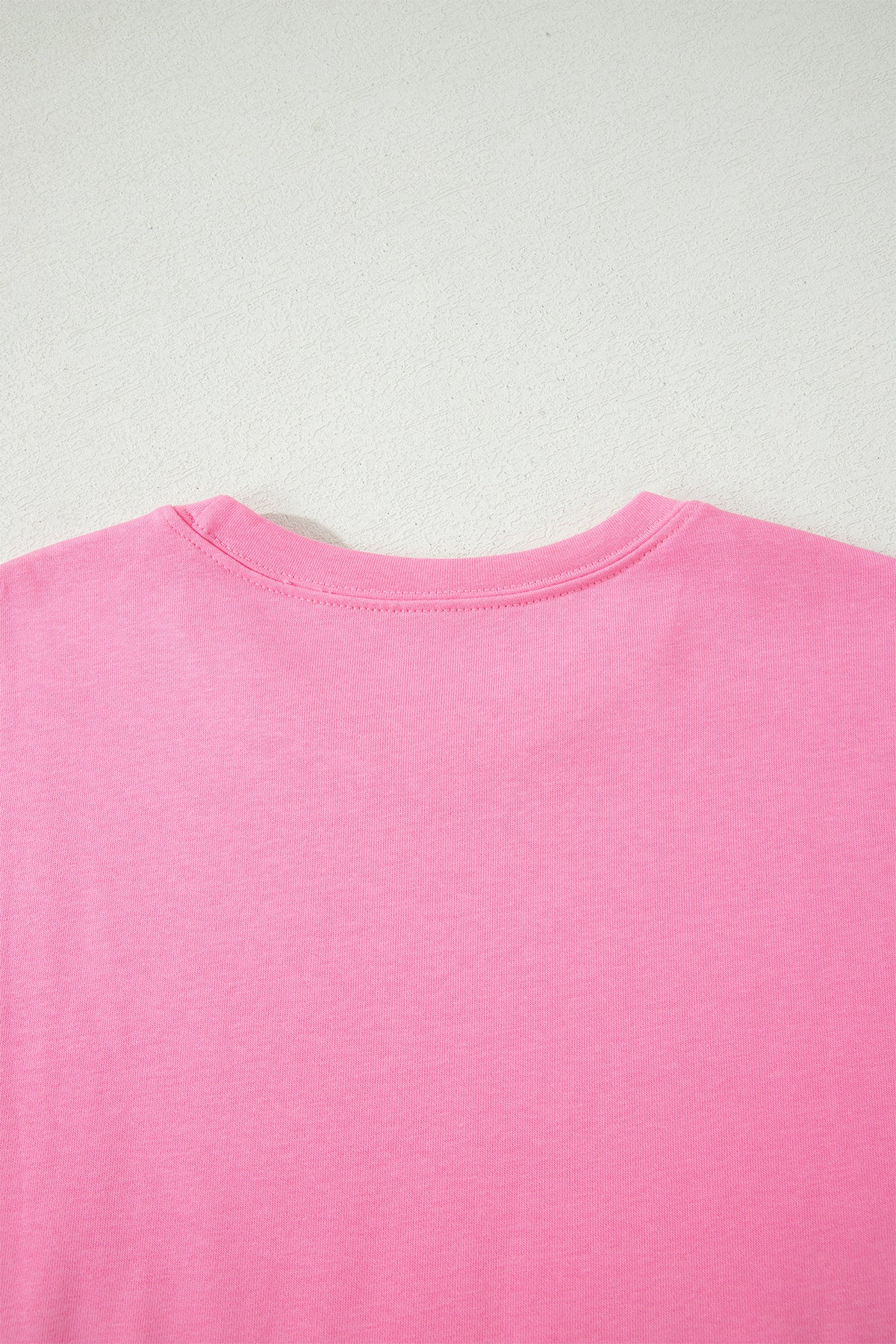 Pink solid cover oversized tee with pocket and casual pants set for women, part of Dear-Lover two-piece outfit in soft cotton blend.