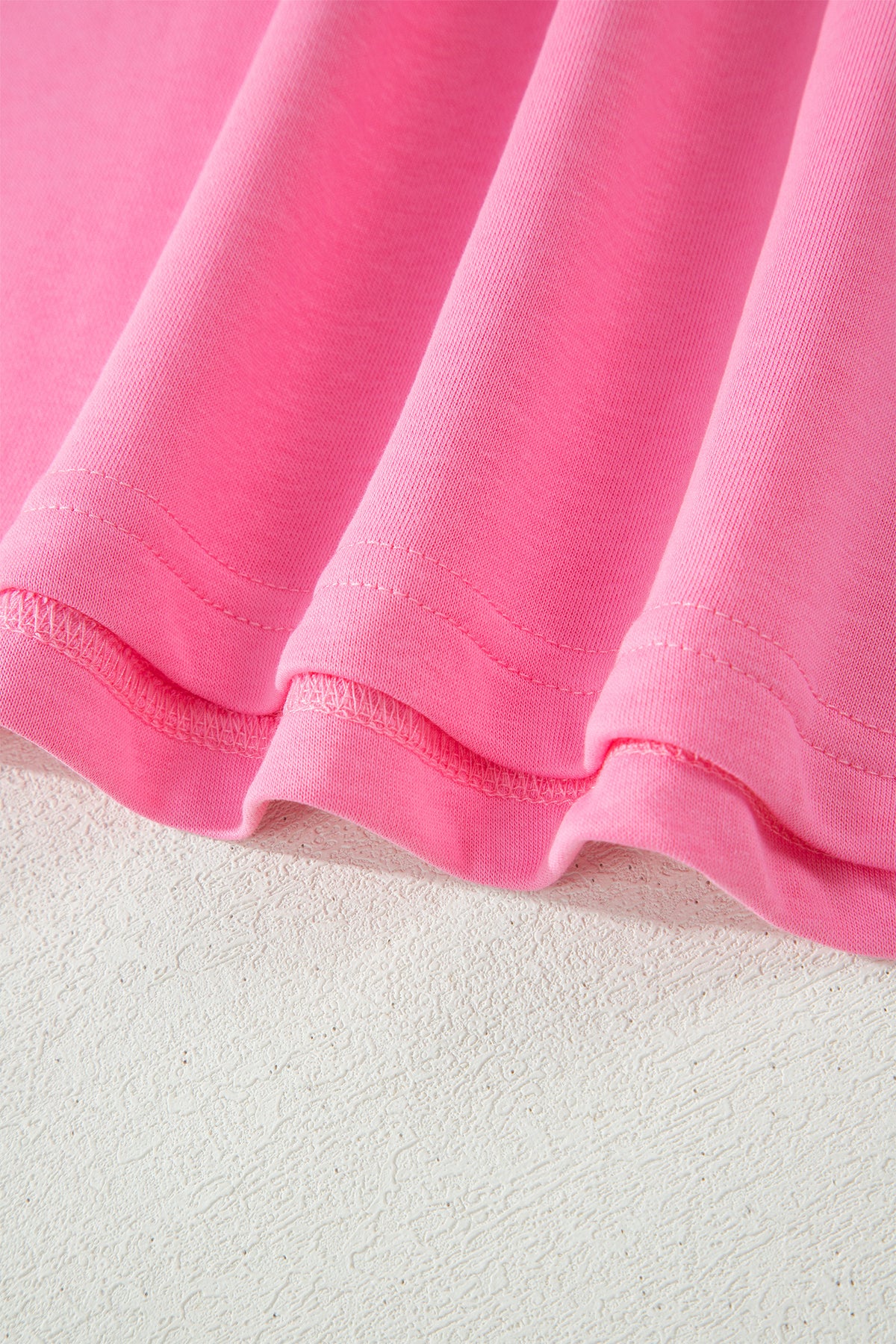 Pink solid oversized tee and casual pocketed pants set by Dear-Lover, 2-piece cotton-polyester outfit, comfortable loungewear ensemble.