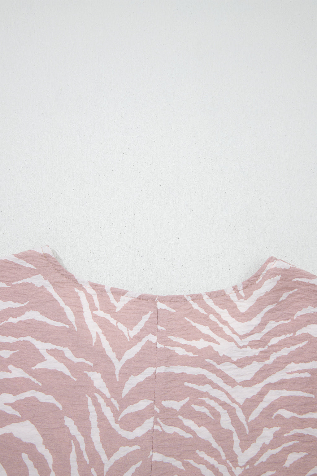 Khaki abstract print short sleeve cuffed top and matching loose shorts two-piece set by Dear-Lover.