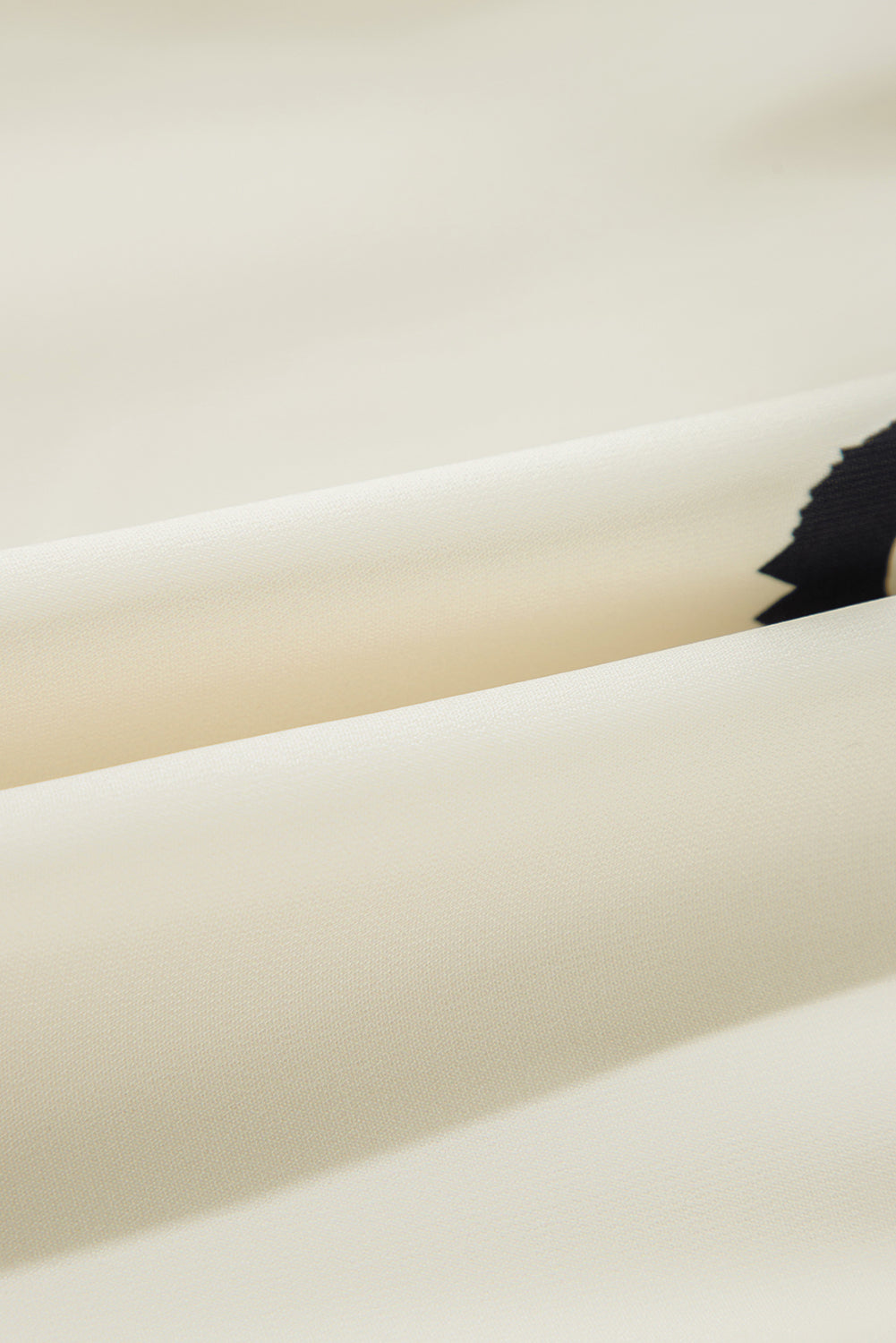 Black Western Geometric Print 3/4 Sleeve Loose Midi Dress