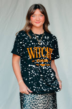 Witchy Season Spotted Black Tee
