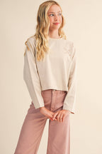 TWEEN KIDS GIRLS CROPPED BOXY TEE