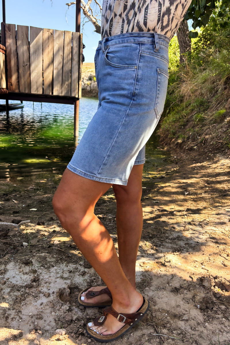 Kreek Bermuda Denim Shorts
