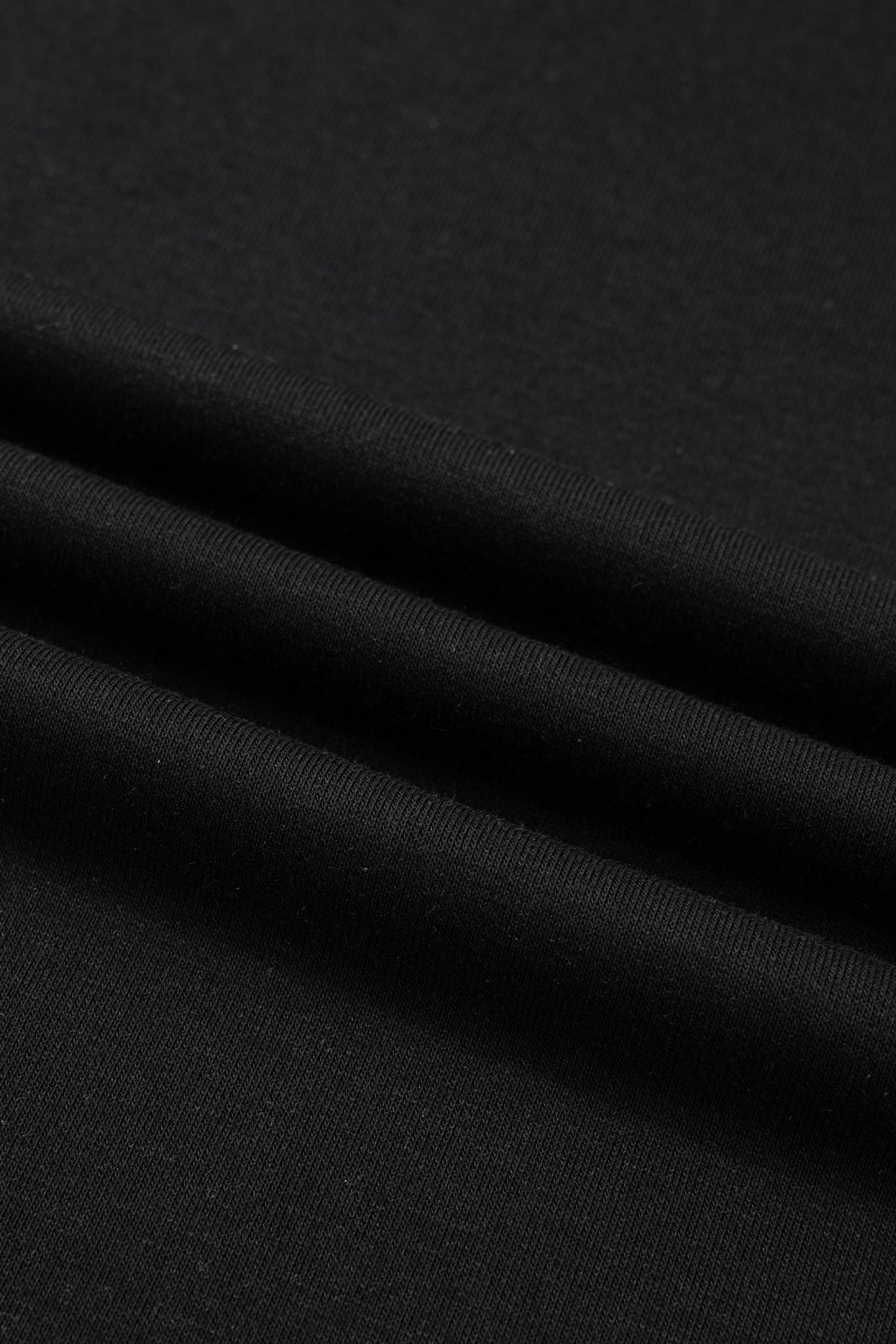 Black Solid Color High Neck Cap Sleeve Loose Top