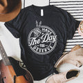Women’s Heather Gray Graphic T-Shirt by Envy Stylz Wholesale with "Have The Day You Deserve" slogan, soft cotton fabric.