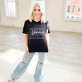 Women's Heather Graphite Homebody Graphic Tee by Envy Stylz Wholesale, casual unisex T-shirt, soft fabric with stylish print.