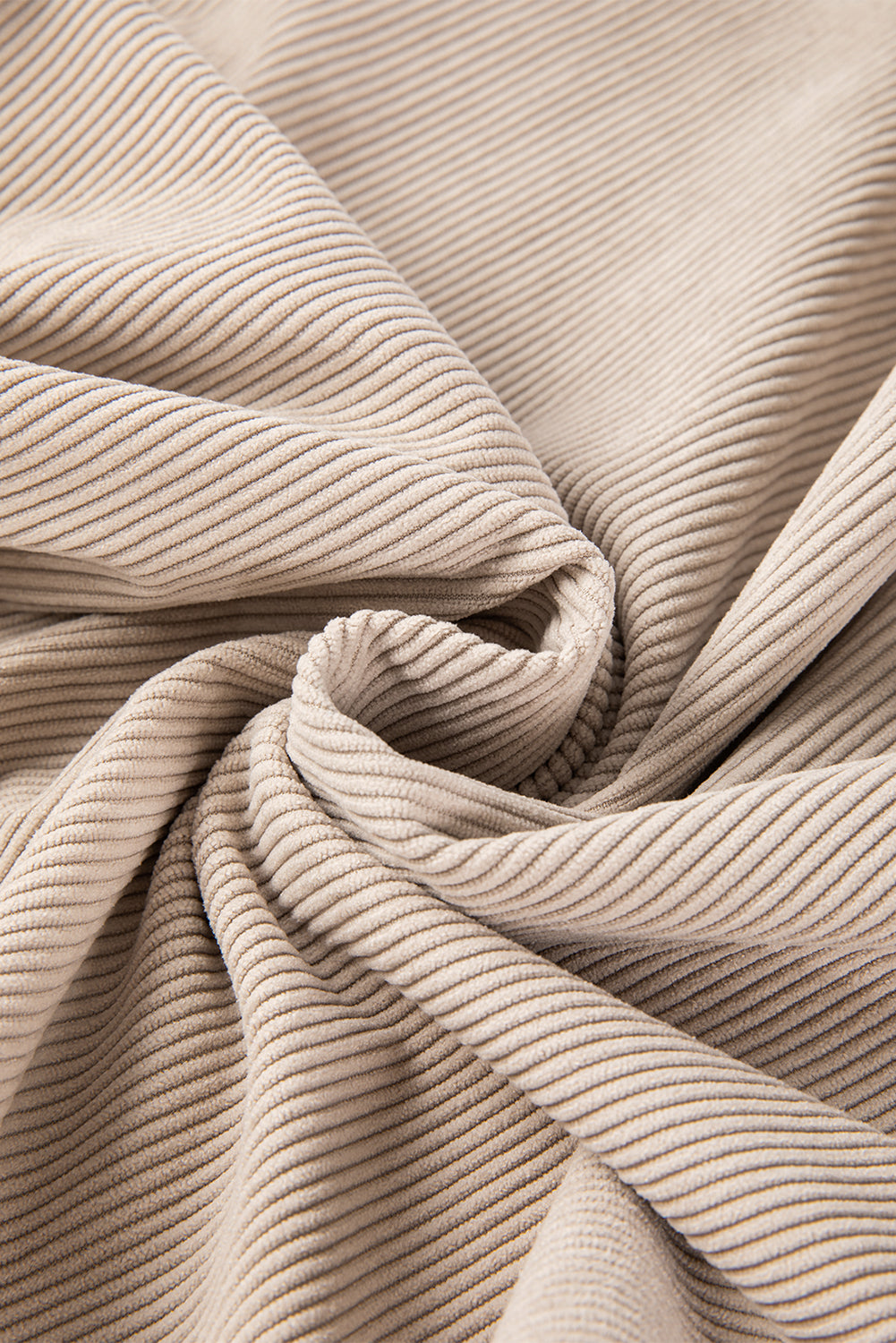 Ribbed Corduroy Oversized Sweatshirt