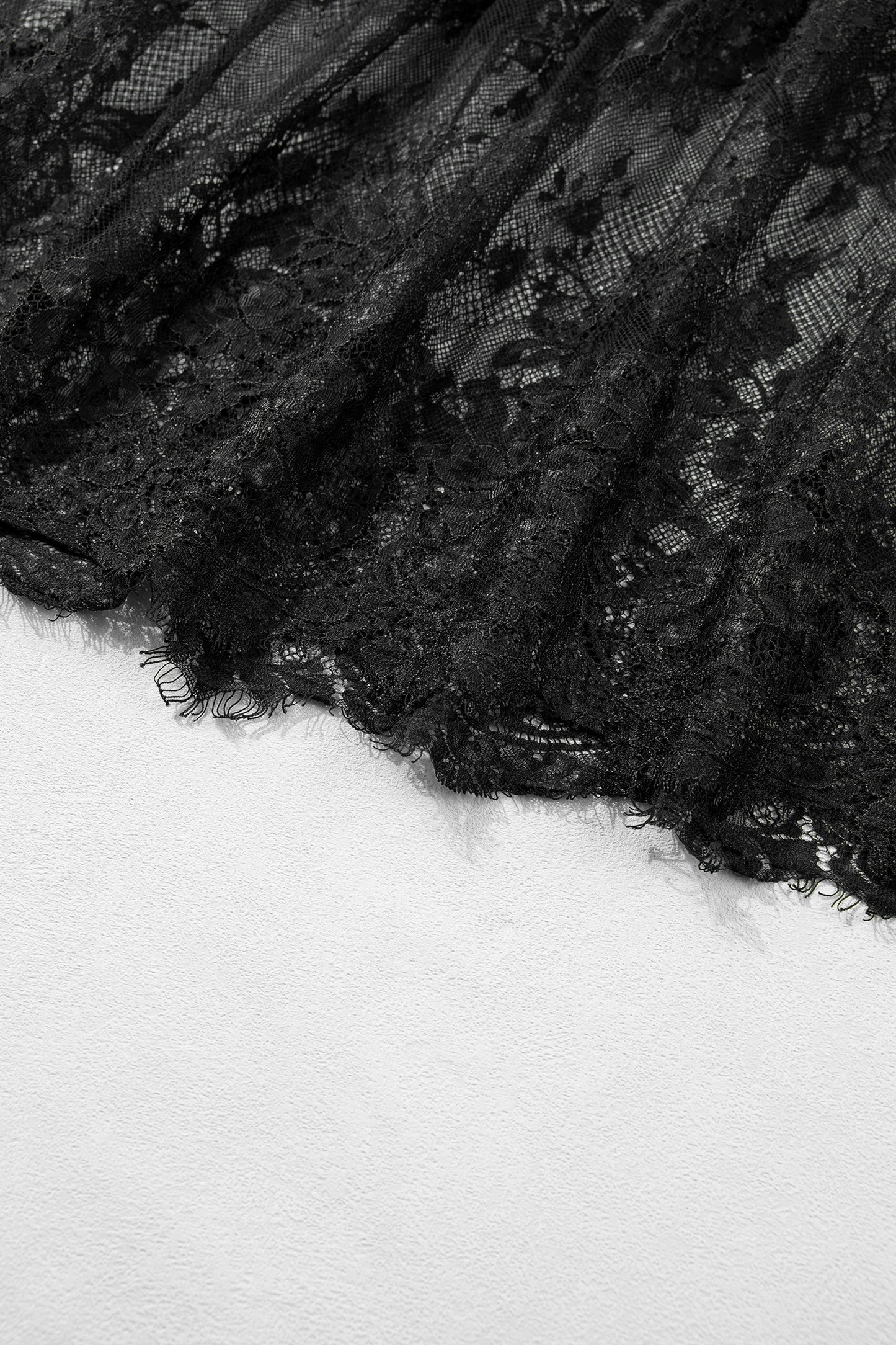 Black Plus Size Lace Hem Patchwork T Shirt Midi Dress