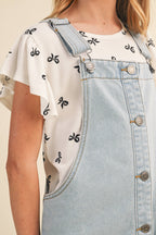 TWEEN KIDS GIRLS DENIM OVERALL DRESS
