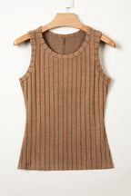 Phalaenopsis Slim Ribbed Mineral Wash Tank Top