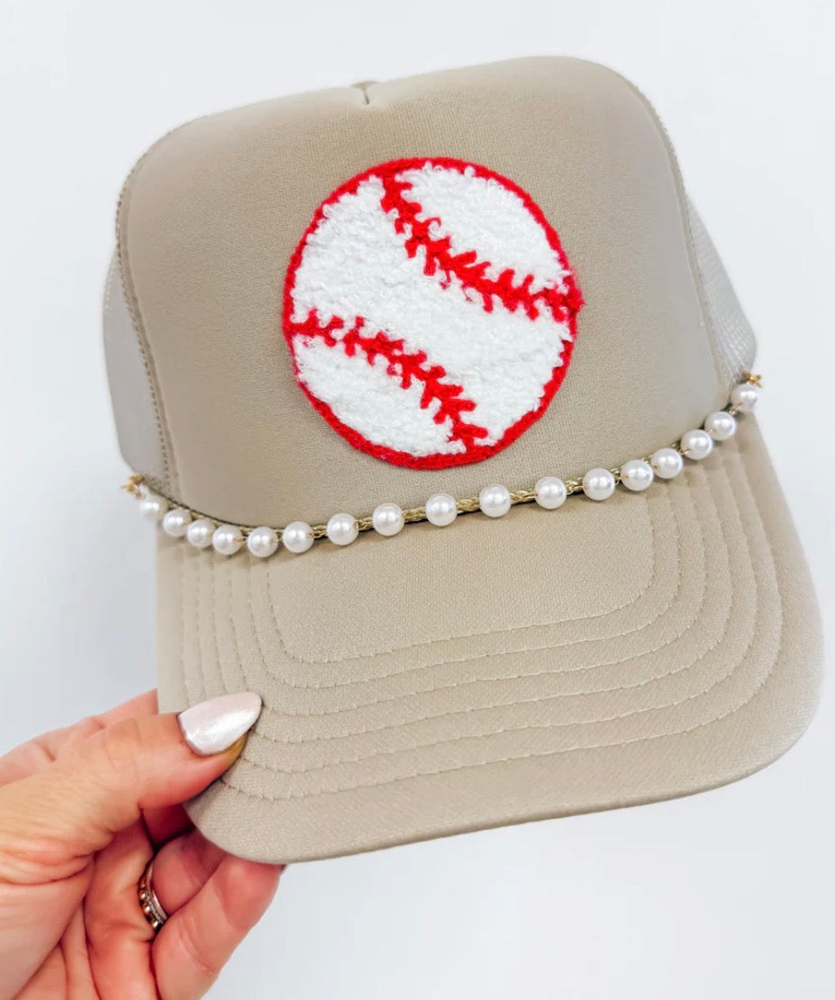 Chenille baseball and softball hats by Hart and Hollow featuring soft, textured fabric and classic sports cap design.