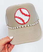 Chenille baseball and softball hats by Hart and Hollow featuring soft, textured fabric and classic sports cap design.