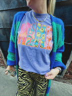 Janes Blessings Mama Purple sweatshirt featuring a comfortable fit with purple fabric and stylish design.