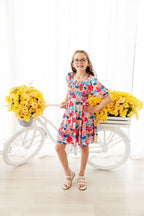 Sunshine Garden Smocked Ruffle Dress