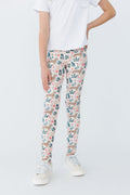 Mila & Rose cheetah girl leggings for toddlers, featuring a playful cheetah print in soft fabric for little girls.