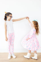 Mila & Rose Little Miss Chickie leggings for 6-12 months, soft fabric with chickie pattern, stretchy baby leggings for comfortable wear