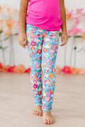 Mila & Rose® preppy floral leggings for toddlers, featuring colorful flower patterns and comfortable stretchy fabric.