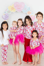 Mila & Rose ® Secret Garden leggings for infants, featuring colorful floral pattern and soft stretchy fabric.