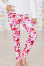 Mila & Rose® Secret Garden leggings for babies, featuring colorful floral pattern, soft fabric, and stretchy waistband for comfortable fit.