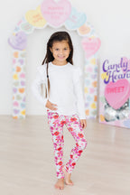 Mila & Rose® Secret Garden leggings for babies aged 6-12 months, featuring a colorful floral garden pattern.