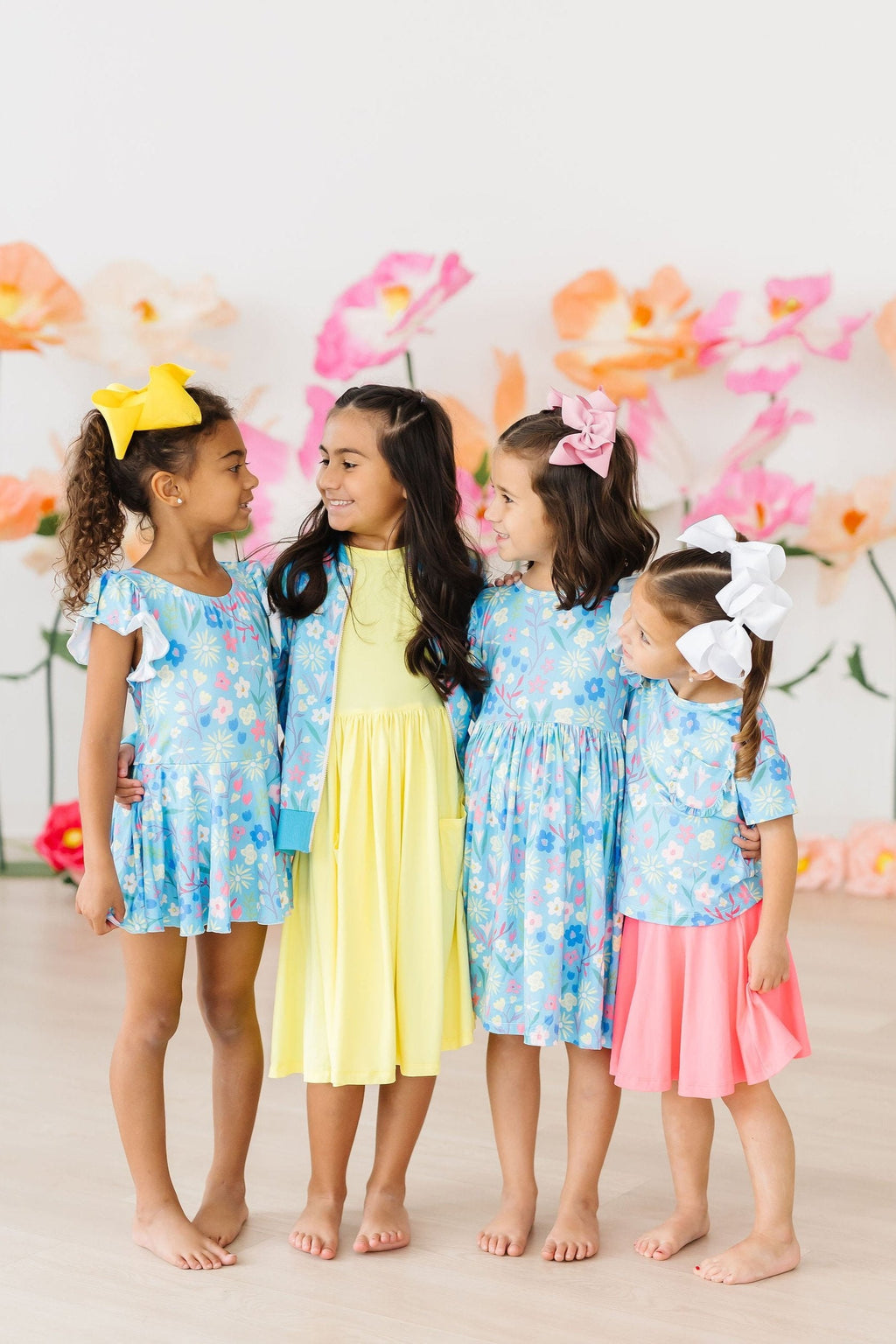 Mila & Rose® springtime splendor ruffle pocket tee for toddlers, featuring a cute ruffle detail and pocket in soft fabric.