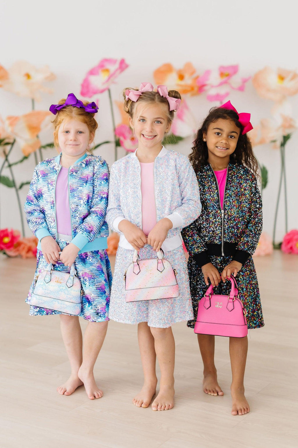 Mila & Rose mermaid flip sequin twirl skort in turquoise with shimmering sequin details, designed for young girls' playful wear.