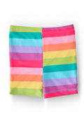 Mila & Rose® Cheerful Stripes Twirl Shorts for toddlers, colorful playful design, lightweight fabric, perfect for warm weather.