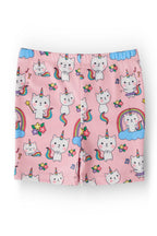 Mila & Rose rainbow Purr-fection Twirl Shorts for toddlers, colorful fabric, playful design, suitable for 12-24 months.