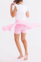 Bubblegum pink Mila & Rose twirl skort for 6-12 months, featuring a playful, flared design perfect for little girls.