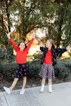 Texas Tech Plaid Raider Red Twirl Skort