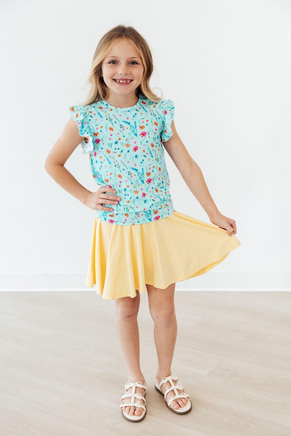 Bluebell Breeze S/S Ruffle Tee