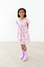 Sparkling Rainbows Pom Pom Dress