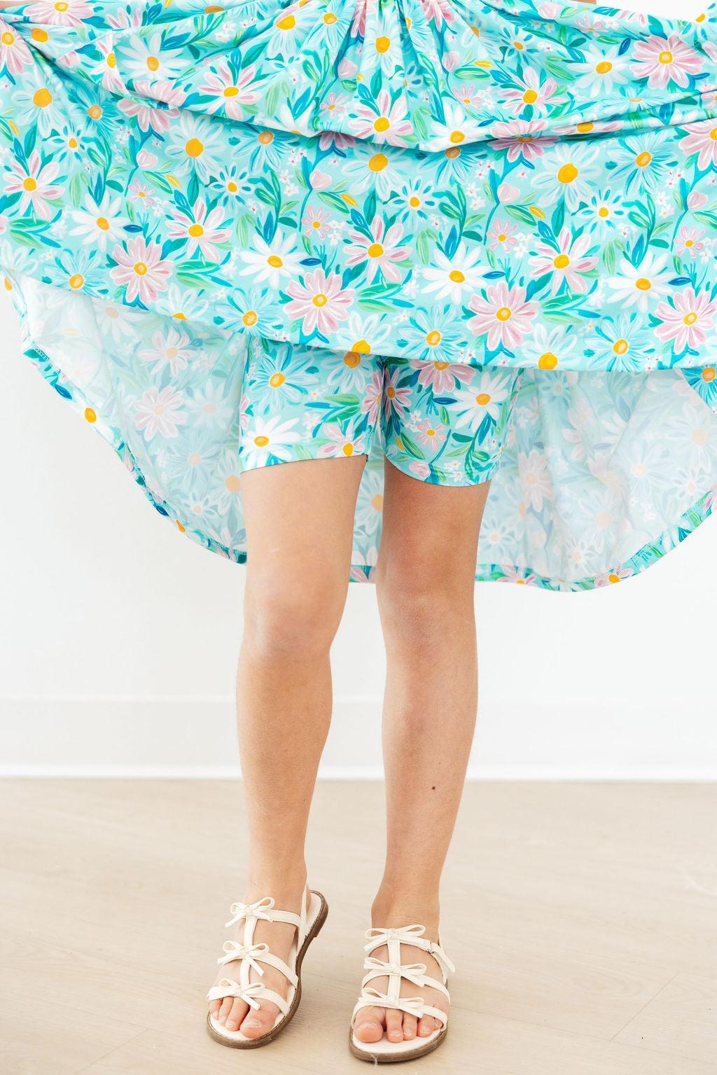 Preppy Daisies Twirl Shorts
