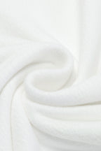 White sequin puff sleeve shift mini dress by Mommas Hive, featuring a stylish fit and elegant design.