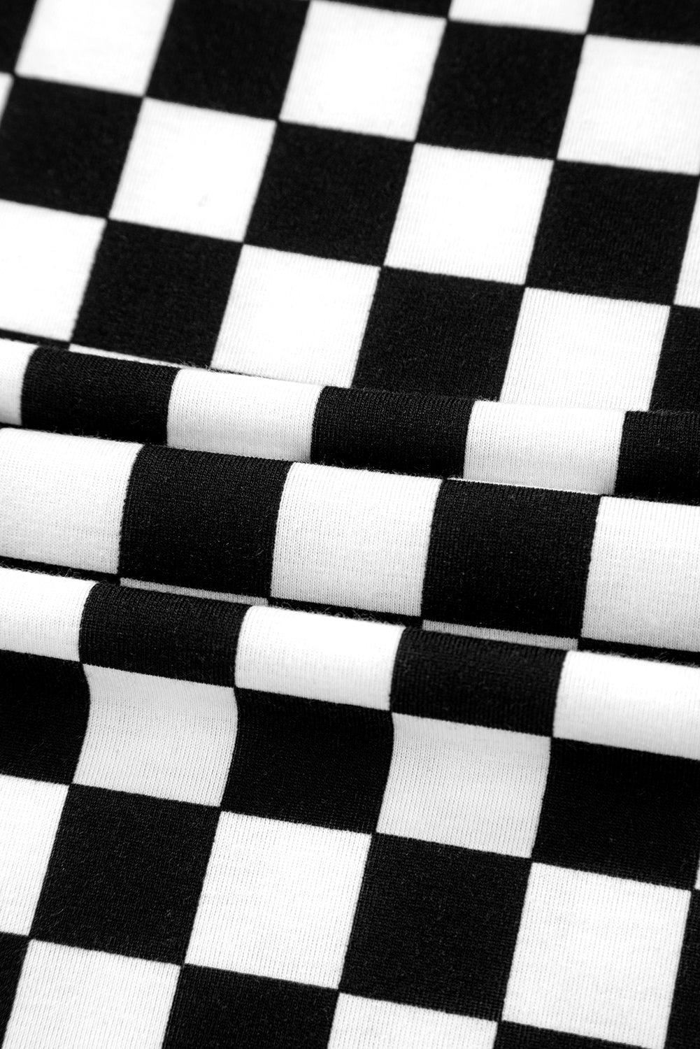 Mommas Hive black checkered print long sleeve top and pants lounge set, comfortable loungewear with stylish pattern and relaxed fit.