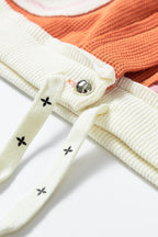 Light blue quilted textured patchwork hooded jacket from Mommas Hive, loose fit outerwear with a casual, cozy design.