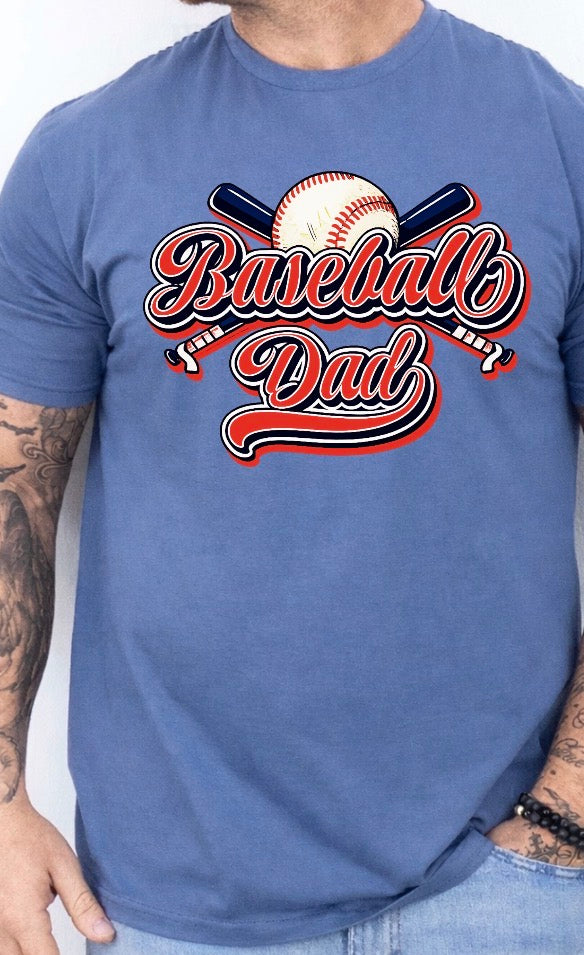Small baseball Dad figurine from Mommas Hive, detailed wooden craft with a baseball cap and casual outfit, perfect for sports fans.