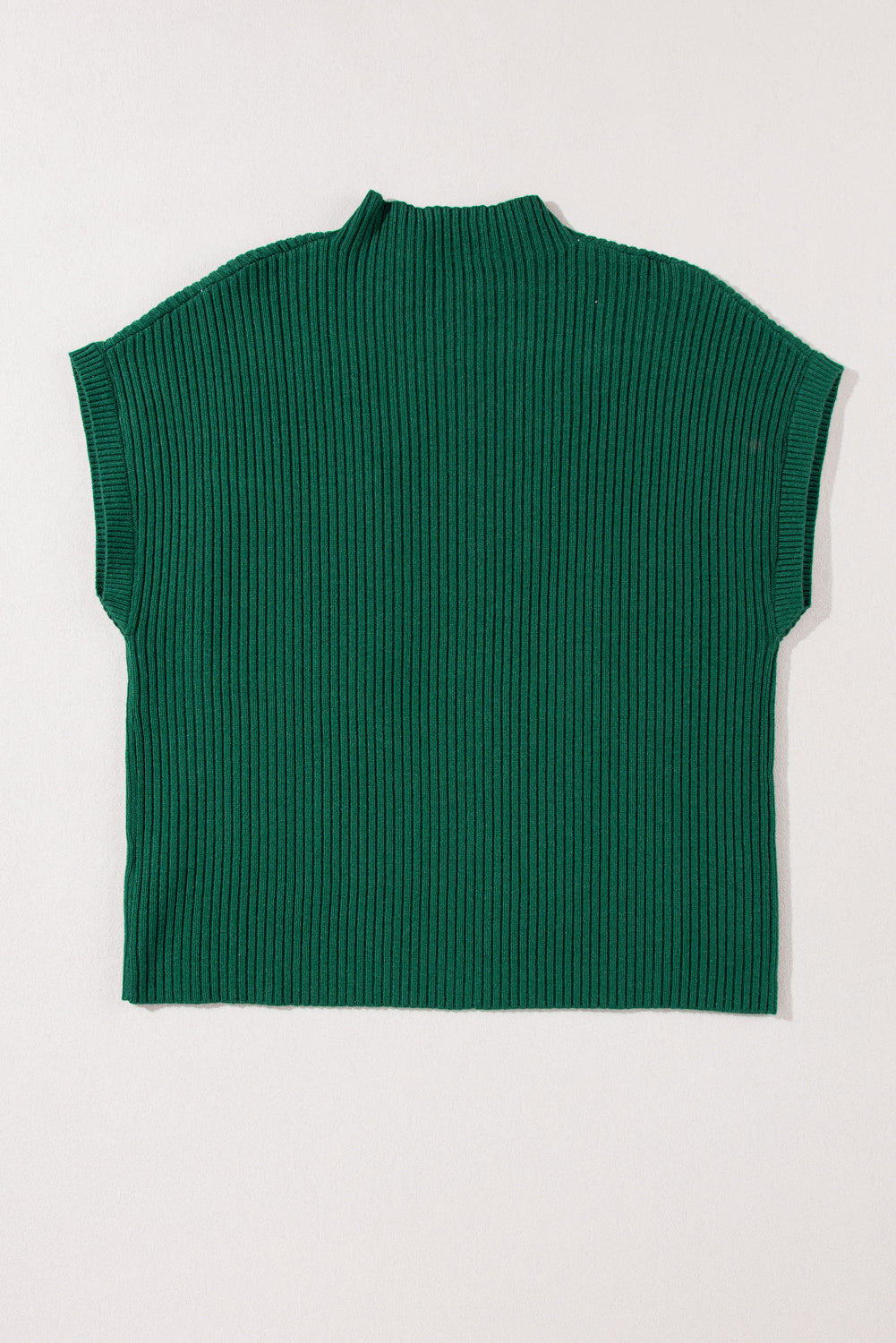 Mommas Hive oatmeal ribbed knit short sleeve sweater with patch pocket, lightweight and casual, made from viscose, polyester, and polyamide.