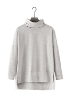 Jungle green Mommas Hive cowl neck shift tunic top with long sleeves, polyester, cotton, and elastane blend, casual and stylish.