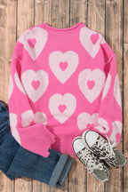 Multicolour pearl beaded floral drop shoulder sweater from Mommas Hive, featuring multicolour beads and floral embroidery on a cozy top.
