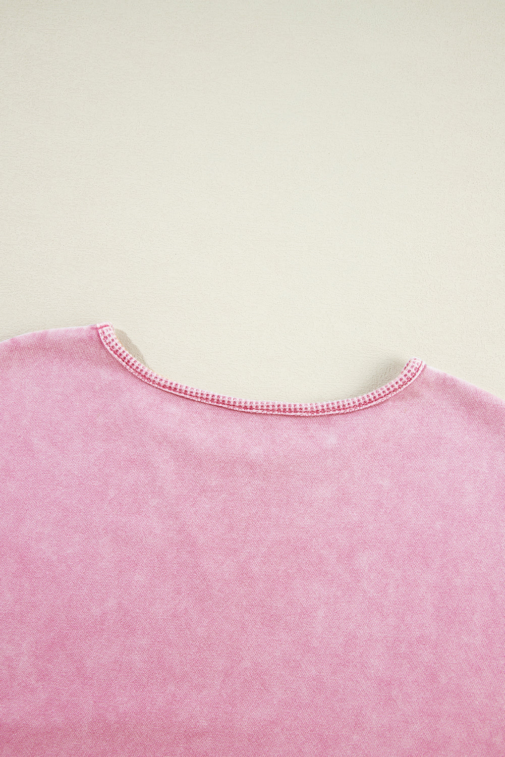 Mommas Hive Orchid Petal Mineral Wash Drop Shoulder Pullover Sweatshirt in soft fabric, casual style, with a relaxed fit and drop shoulder design.