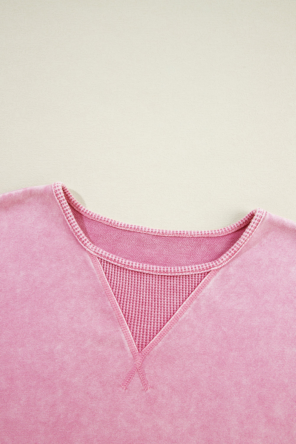 Mommas Hive Orchid Petal Mineral Wash Drop Shoulder Pullover Sweatshirt featuring soft cotton-polyester blend and relaxed fit.