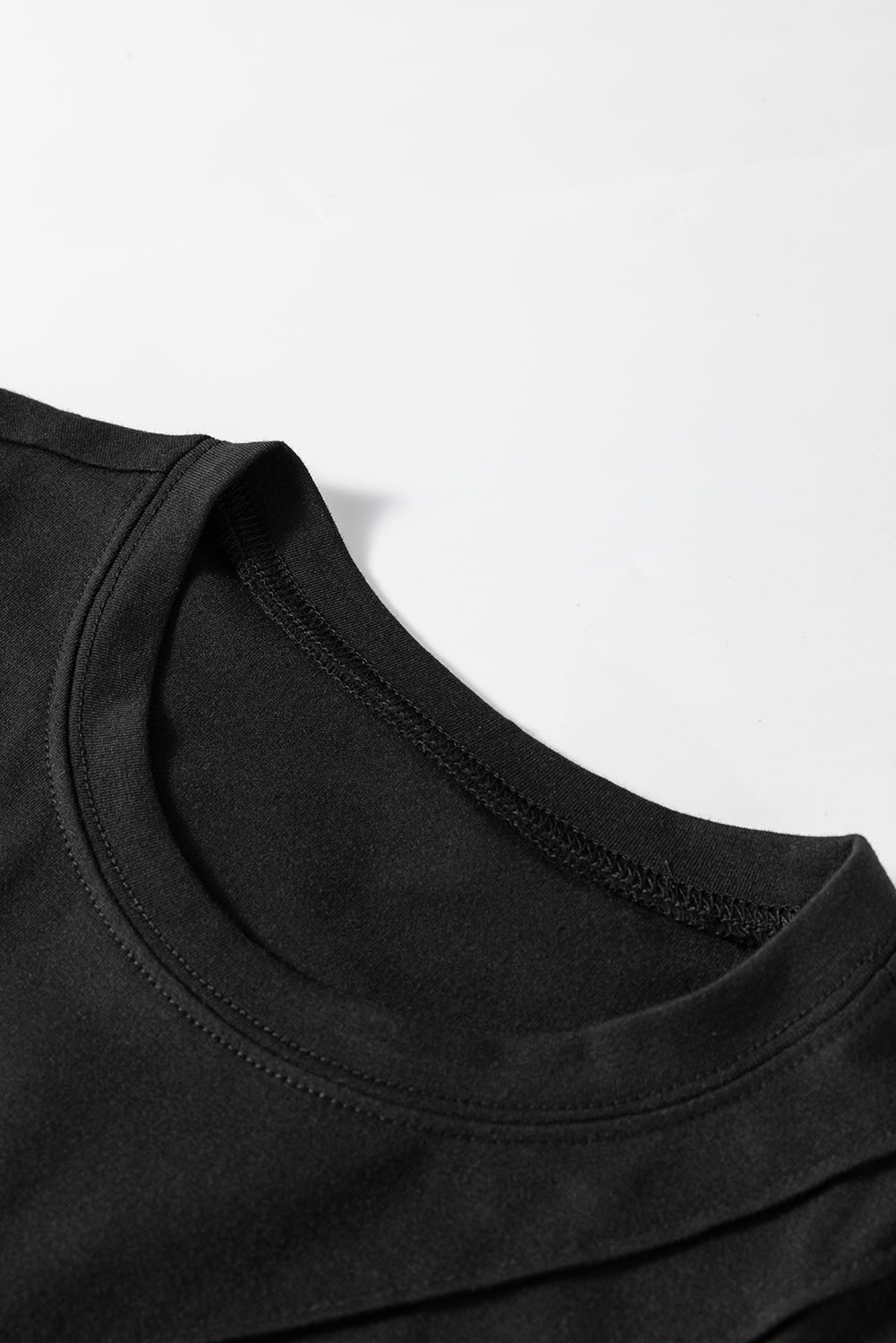 White crew neck pleated tank top by Mommas Hive, featuring a stylish design and comfortable fabric blend of polyester, cotton, and elastane.