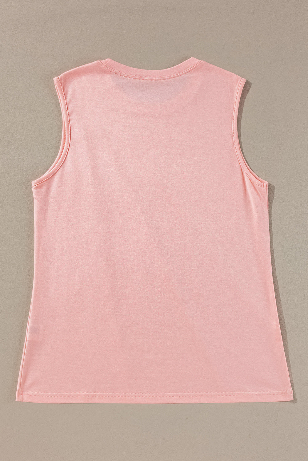 White crew neck pleated tank top from Mommas Hive, made of polyester, cotton, and elastane, displayed on a flat surface.