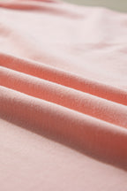 White crew neck pleated tank top from Mommas Hive, made of polyester, cotton, and elastane, shown on a plain background.